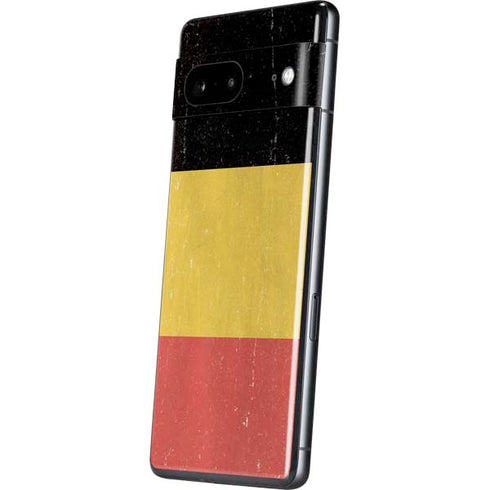 Belgium Flag Distressed Pixel Skins